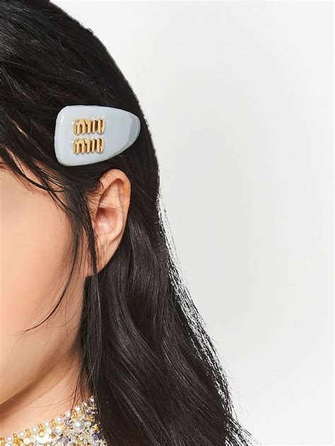 miu miu ヘアクリップ|miu hair clips.